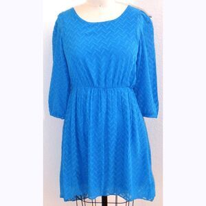 Emily West London blue dress